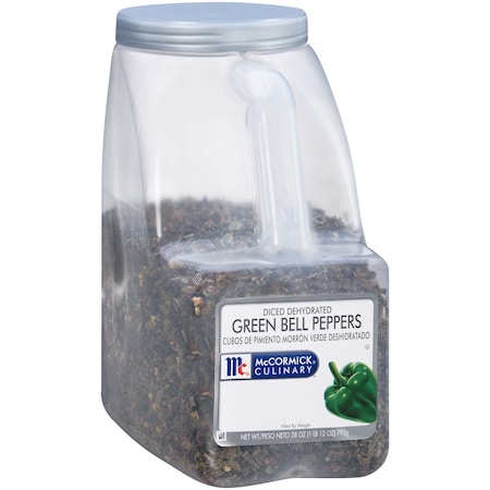 Mccormick McCormick Bell Pepper Green Diced 28 oz. Container, PK3 932481